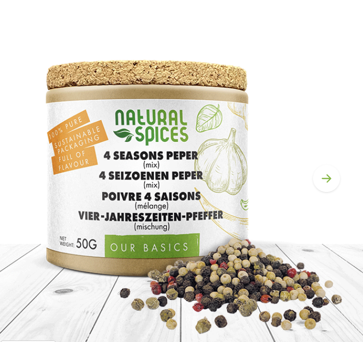 4 seizoenen peper hele korrels