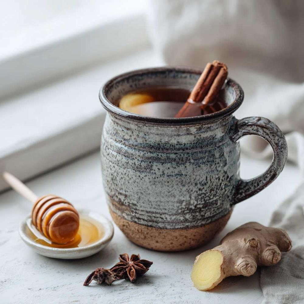 thee met kruidnagel, kaneel en gember
