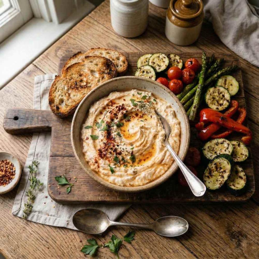 smokey whipped cottage cheese met cajun