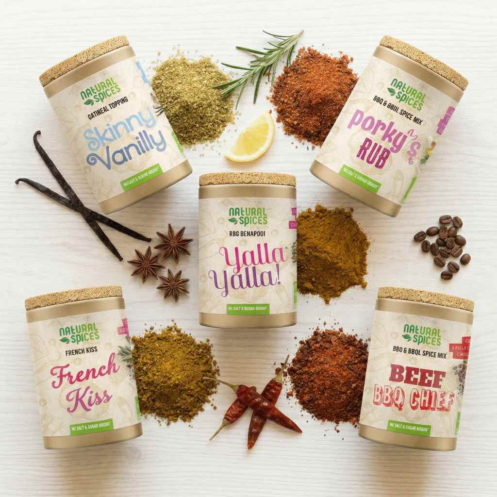 natural spices wereld kruiden mixen