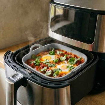 Spicy Chorizo Shakshuka from the Air Fryer