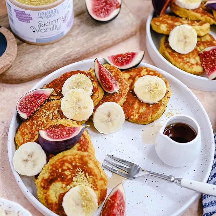 kruidige kokos banaan pompoen pannenkoekjes