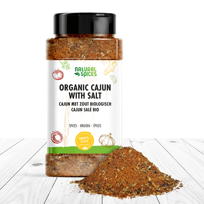 Biologische cajun kruiden met zout