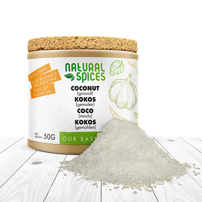 kokos gemalen potje 50 gram