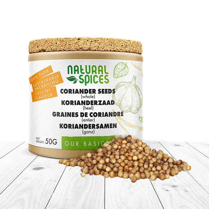korianderzaad heel potje 50 gram