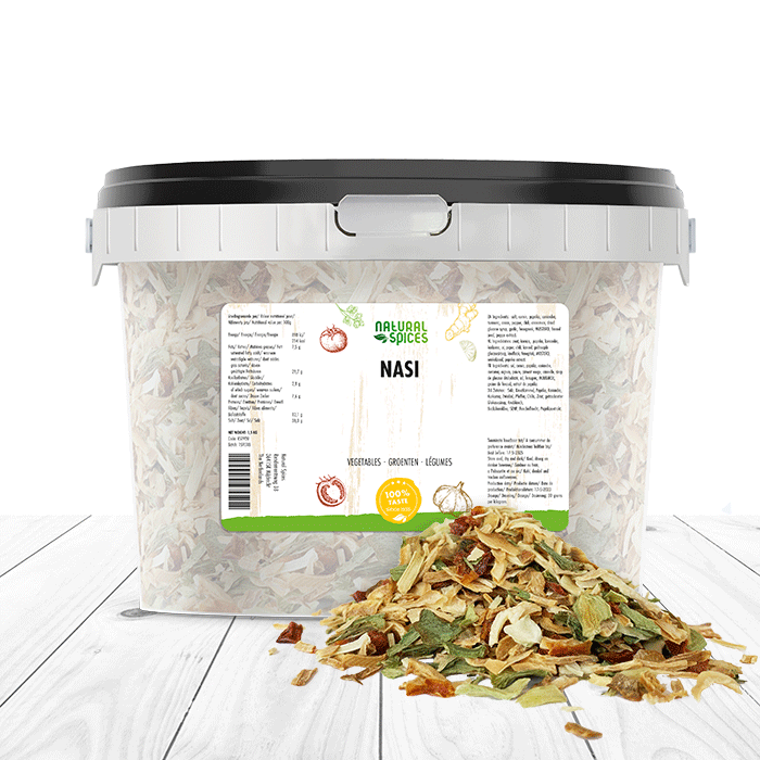 nasi groenten emmer