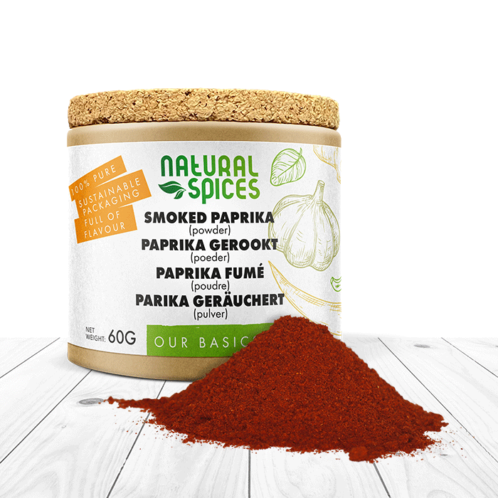 paprikapoeder gerookt potje 60 gram