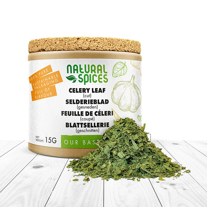 Selderieblad gesneden