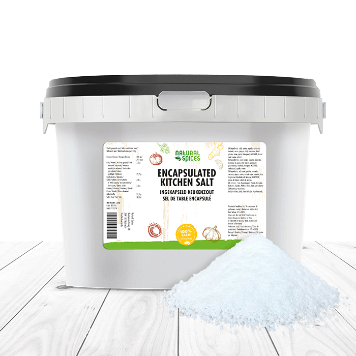 ingekapseld keukenzout emmer