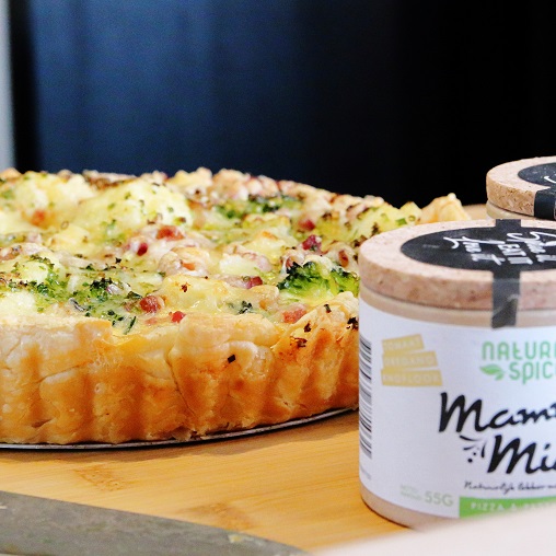 Bloemkool en broccoli quiche