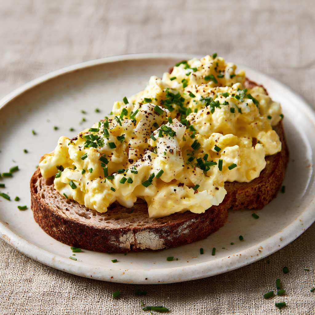 eiersalade on toast