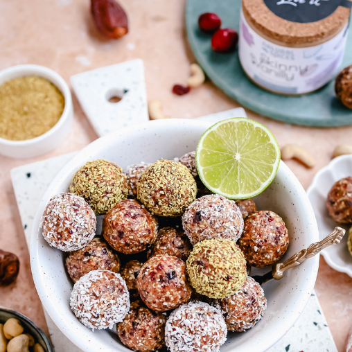 Cranberry limoen energy balletjes