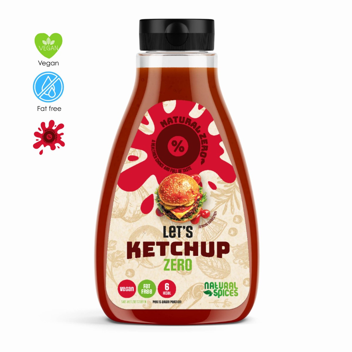 Let’s Ketchup Low Calorie Saus - Natural Spices