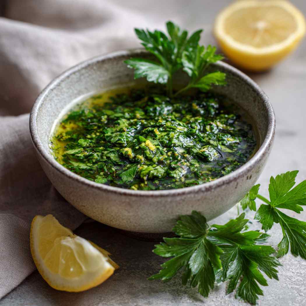 Salsa Verde met Italiaanse kruidenmix Salsa Verde met Italiaanse kruidenmix