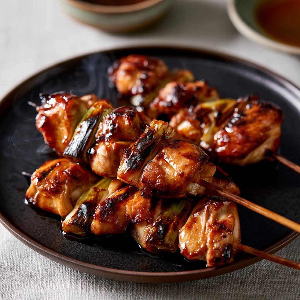 airfyrer yakitori kip spiesjes met spring onions
