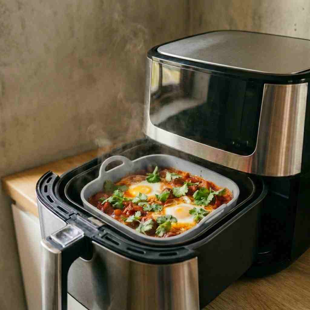 Spicy Chorizo Shakshuka uit de Airfryer