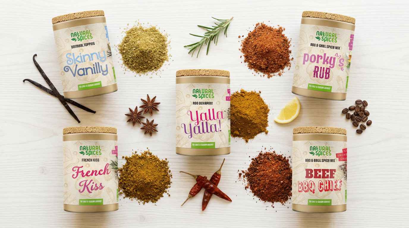 natural spices wereld kruiden mixen